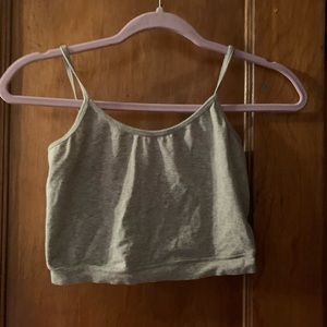 Cropped Gray Tank Top